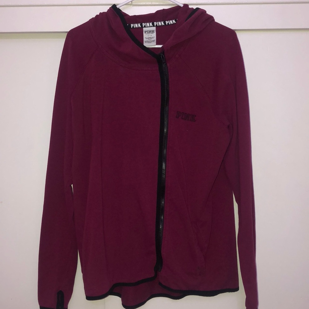 VS pink zip up hoodie